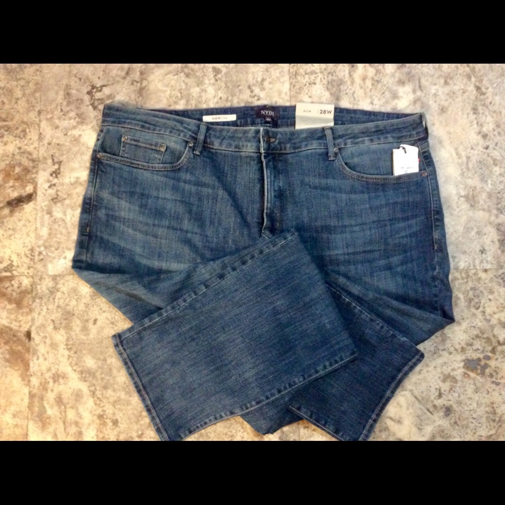 NWT NYDJ Sheri Slim Plus Size 28W - Picture 4 of 5